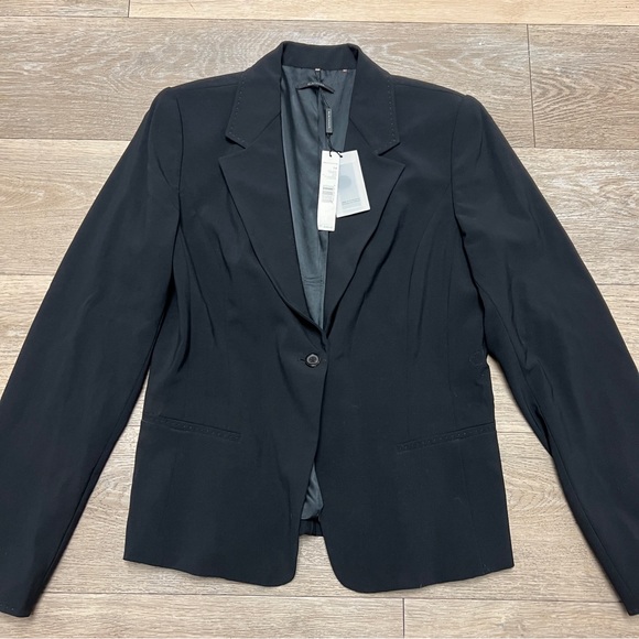 Elie Tahari Wool Sivan Jacket Dark Brown Size 14 NWT 398$ - Picture 2 of 9